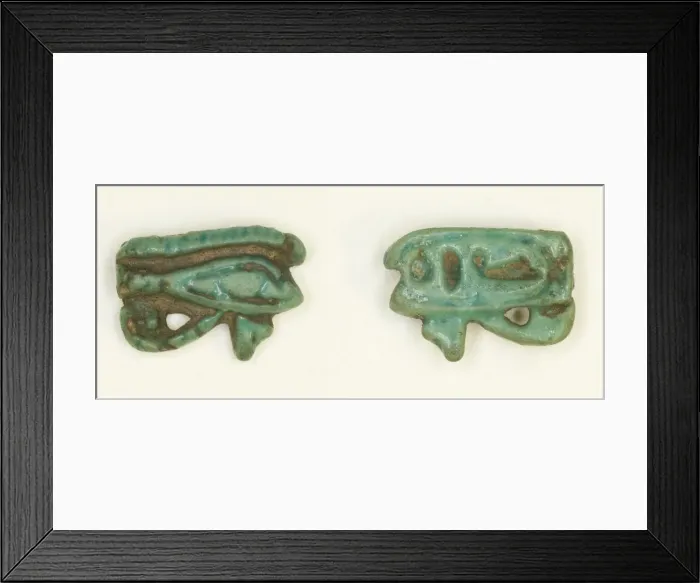 Framed Print : Eye of Horus (Wedjat) Amulet, Egypt, New Kingdom, Dynasty 18, reign of Amenhotep III Framed Print : Eye of Horus (Wedjat) Amulet, Egypt, New Kingdom, Dynasty 18, reign of Amenhotep III