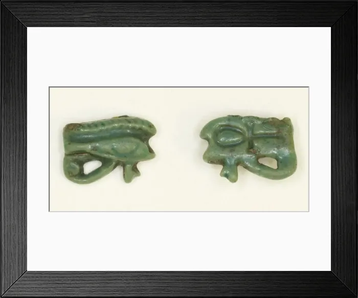 Framed Print : Eye of Horus (Wedjat) Amulet, Egypt, Late New Kingdom-Third Intermediate Period Framed Print : Eye of Horus (Wedjat) Amulet, Egypt, Late New Kingdom-Third Intermediate Period