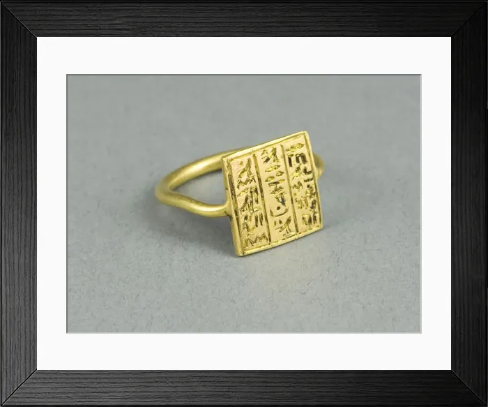 Framed Print : Finger Ring, Egypt, Probably Ptolemaic Period (332-30 BCE). Creator: Unknown Framed Print : Finger Ring, Egypt, Probably Ptolemaic Period (332-30 BCE). Creator: Unknown
