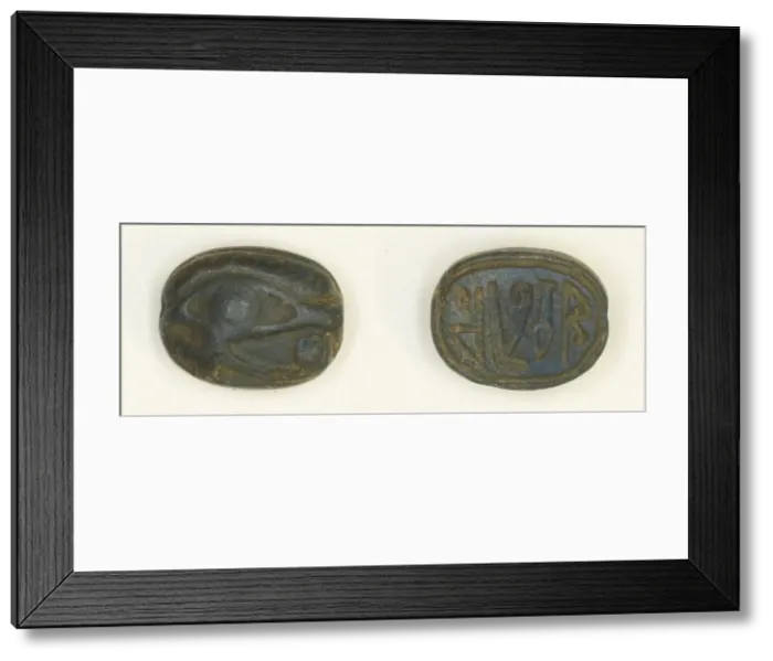 Framed Print : Scaraboid: Wedjat Eye, Egypt, New Kingdom, Dynasty 18 (about 1550-1295 BCE) Framed Print : Scaraboid: Wedjat Eye, Egypt, New Kingdom, Dynasty 18 (about 1550-1295 BCE)