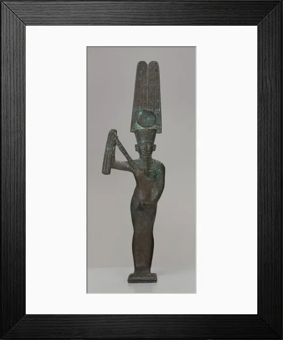 Framed Print : Statuette of the God Min, Egypt, Late Period, Dynasties 26-31 (664-332 BCE) Framed Print : Statuette of the God Min, Egypt, Late Period, Dynasties 26-31 (664-332 BCE)