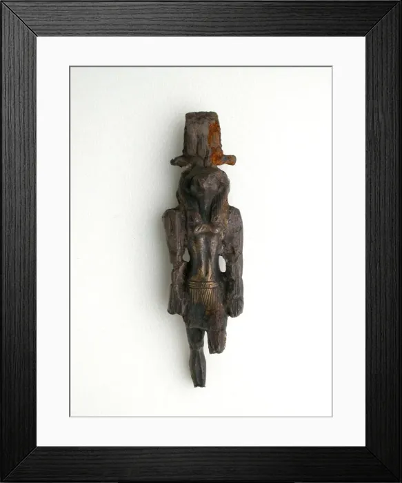 Framed Print : Statuette of the God Horus, Egypt, Third Intermediate Period, Dynasties 22-25 (
