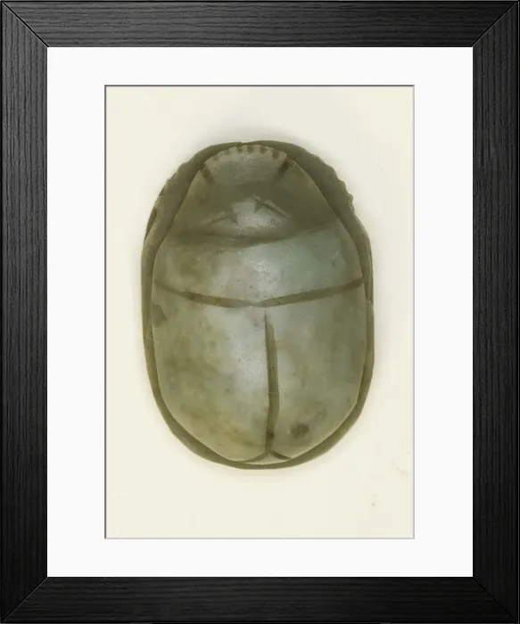Framed Print : Heart Scarab, Egypt, New Kingdom, Dynasties 18-20 (about 1550-1069 BCE). Creator: Unknown Framed Print : Heart Scarab, Egypt, New Kingdom, Dynasties 18-20 (about 1550-1069 BCE). Creator: Unknown