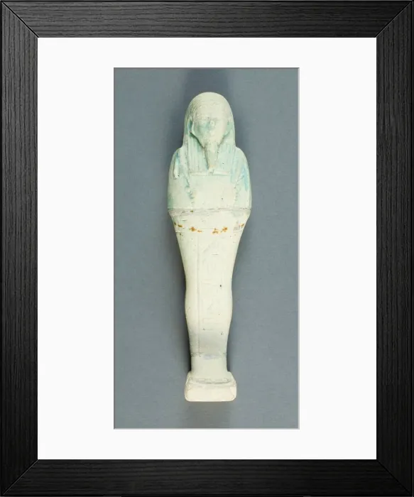 Framed Print : Shabti of Osiris, Egypt, Late Period, Dynasty 26-30 (664 BCE-343 BCE). Creator: Unknown Framed Print : Shabti of Osiris, Egypt, Late Period, Dynasty 26-30 (664 BCE-343 BCE). Creator: Unknown