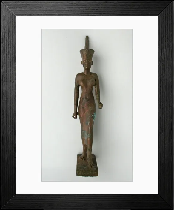 Framed Print : Statuette of the Goddess Neith, Egypt, Third Intermediate-Late Period