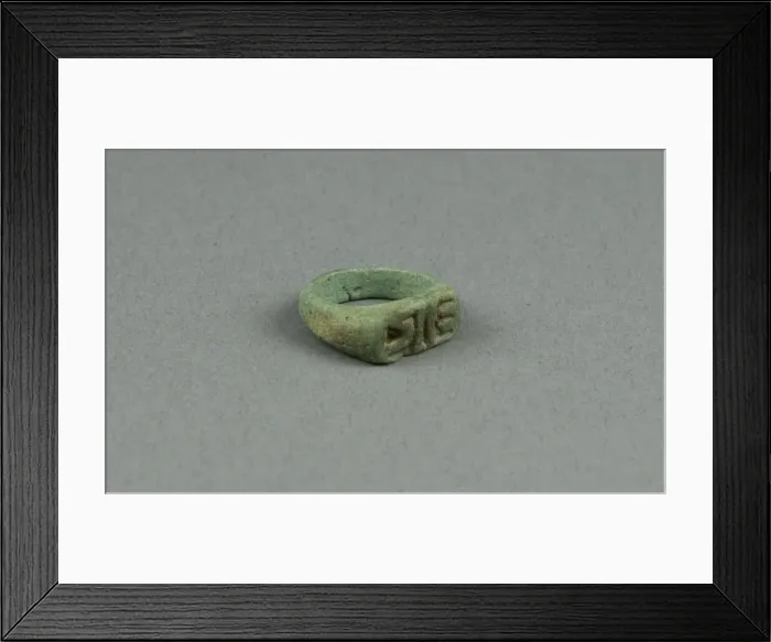 Framed Print : Ring with Hieroglyphs, Egypt, New Kingdom-Third Intermediate Period?, Dynasty 18-25 Framed Print : Ring with Hieroglyphs, Egypt, New Kingdom-Third Intermediate Period?, Dynasty 18-25