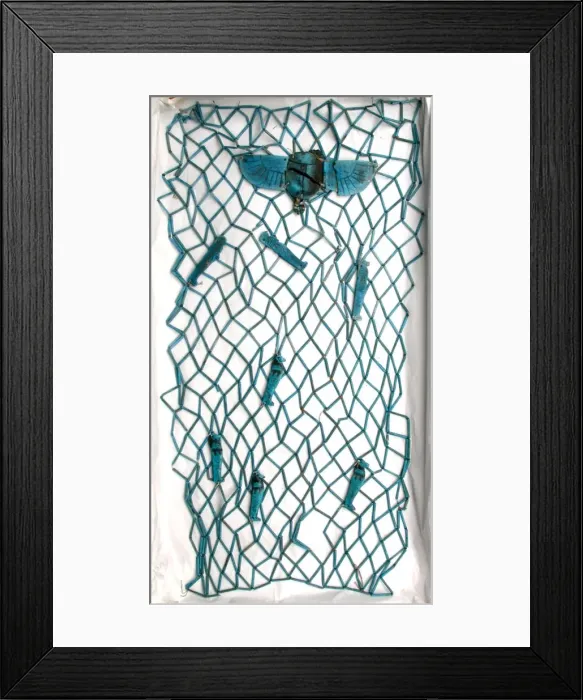 Framed Print : Mummy Net with Amulets, Egypt, Third Intermediate Period, Dynasty 23-25 (818-656 BCE) Framed Print : Mummy Net with Amulets, Egypt, Third Intermediate Period, Dynasty 23-25 (818-656 BCE)