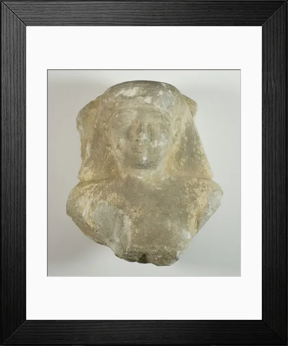 Framed Print : Bust of a Statuette of a Man, Egypt, Late Period, Dynasty 26 (664-525 BCE) Framed Print : Bust of a Statuette of a Man, Egypt, Late Period, Dynasty 26 (664-525 BCE)