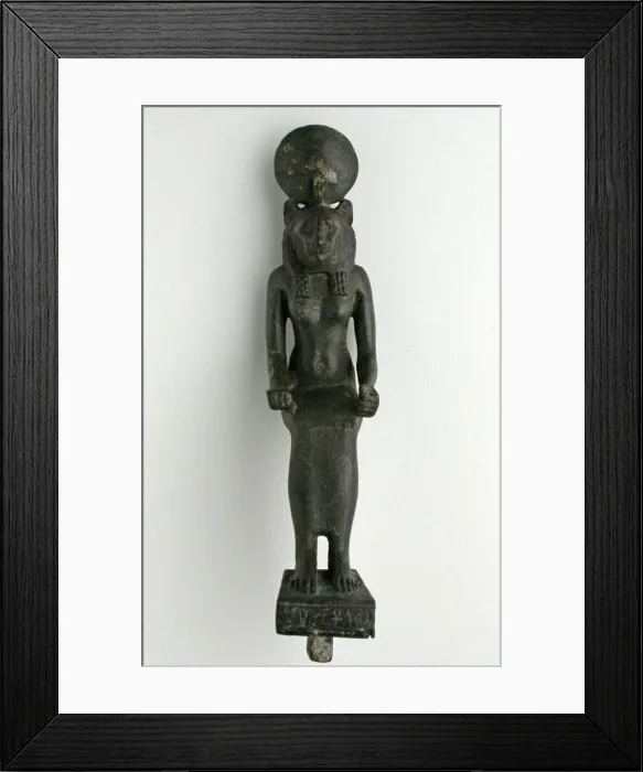Framed Print : Statuette of Wadjet or Sekhmet, Egypt, Late Period, Dynasty 26 (664-525 BCE) Framed Print : Statuette of Wadjet or Sekhmet, Egypt, Late Period, Dynasty 26 (664-525 BCE)