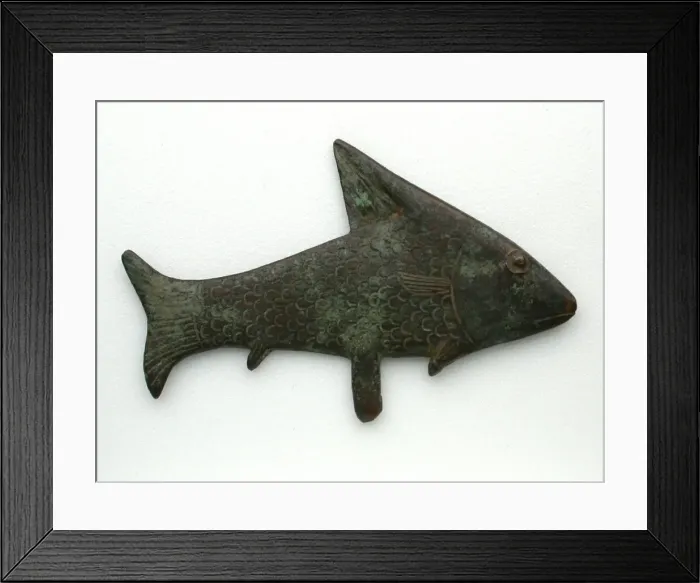Framed Print : Statuette of a Lepidotus Fish, Egypt, Late Period, Dynasty 26-31 (664-332 BCE) Framed Print : Statuette of a Lepidotus Fish, Egypt, Late Period, Dynasty 26-31 (664-332 BCE)
