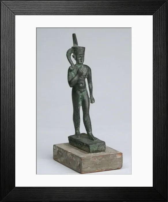 Framed Print : Statuette of the God Harpocrates, Egypt, Late Period-Ptolemaic Period (664-30 BCE) Framed Print : Statuette of the God Harpocrates, Egypt, Late Period-Ptolemaic Period (664-30 BCE)