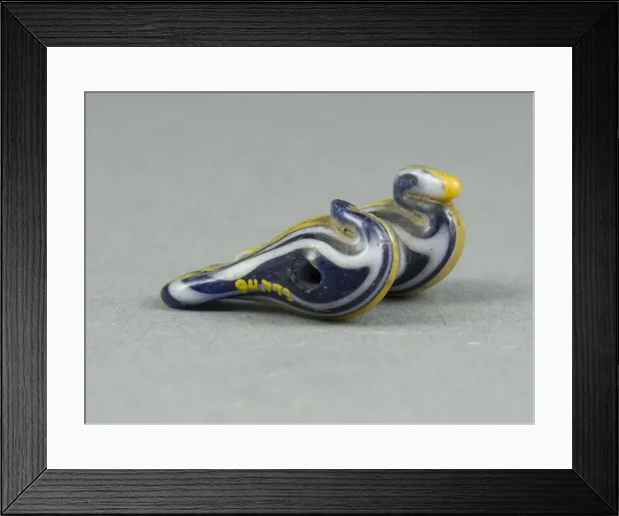 Framed Print : Bead or Amulet in the Shape of Two Birds, Egypt, New Kingdom Framed Print : Bead or Amulet in the Shape of Two Birds, Egypt, New Kingdom