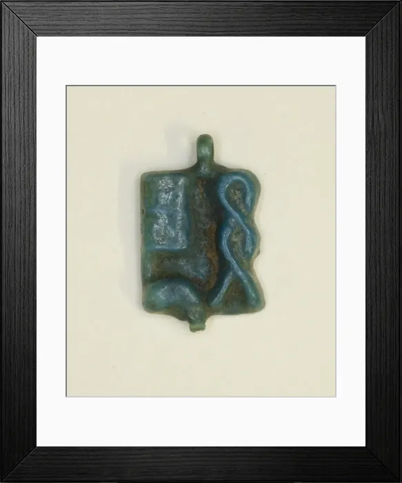Framed Print : Plaque Amulet with the Name of the God Ptah, Egypt, Third Intermediate Period Framed Print : Plaque Amulet with the Name of the God Ptah, Egypt, Third Intermediate Period