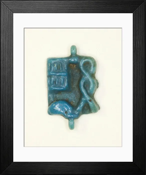 Framed Print : Plaque Amulet with the Name of the God Ptah, Egypt, Third Intermediate Period Framed Print : Plaque Amulet with the Name of the God Ptah, Egypt, Third Intermediate Period