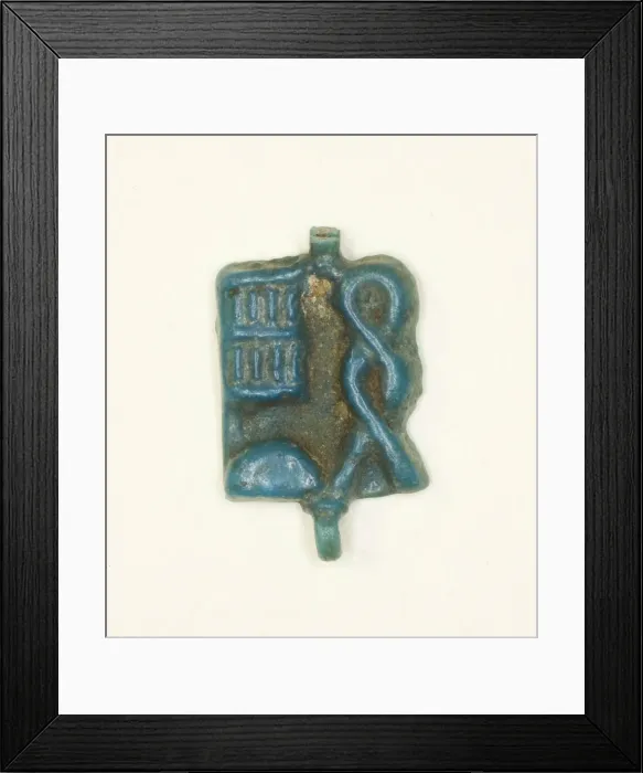 Framed Print : Plaque Amulet with the Name of the God Ptah, Egypt, Third Intermediate Period Framed Print : Plaque Amulet with the Name of the God Ptah, Egypt, Third Intermediate Period