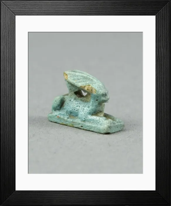 Framed Print : Amulet of a Hare, Egypt, Late Period-Ptolemaic Period (7th-1st centuries BCE) Framed Print : Amulet of a Hare, Egypt, Late Period-Ptolemaic Period (7th-1st centuries BCE)