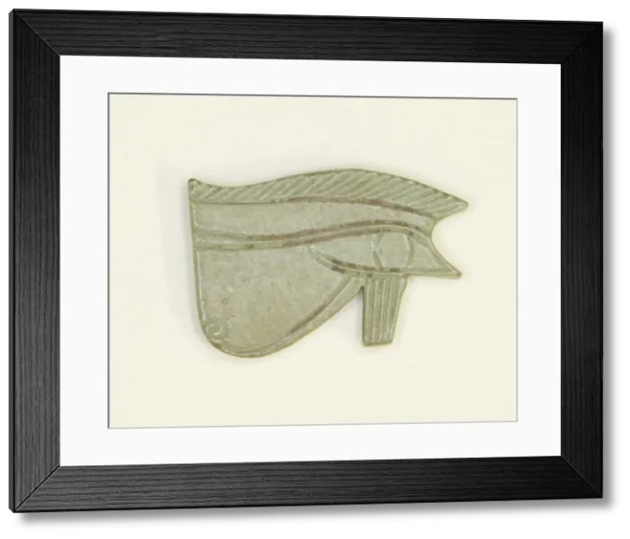 Framed Print : Eye of Horus (Wedjat) Amulet, Egypt, Third Intermediate Period Framed Print : Eye of Horus (Wedjat) Amulet, Egypt, Third Intermediate Period