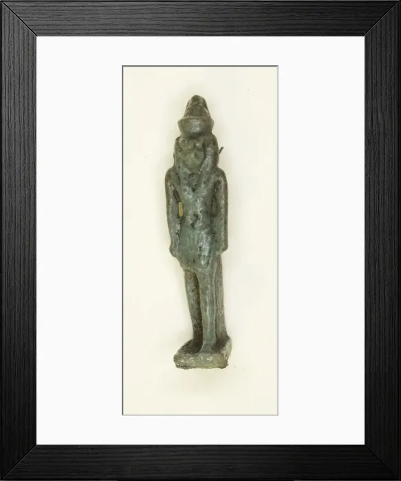Framed Print : Amulet of the God Horus (?) with Double Crown, Egypt, Late Period Framed Print : Amulet of the God Horus (?) with Double Crown, Egypt, Late Period