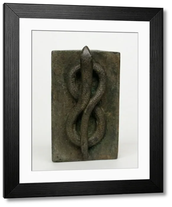 Framed Print : Coffin with Coiled Snake (Atum) on the Top, Egypt, Late Period-Ptolemaic Period Framed Print : Coffin with Coiled Snake (Atum) on the Top, Egypt, Late Period-Ptolemaic Period