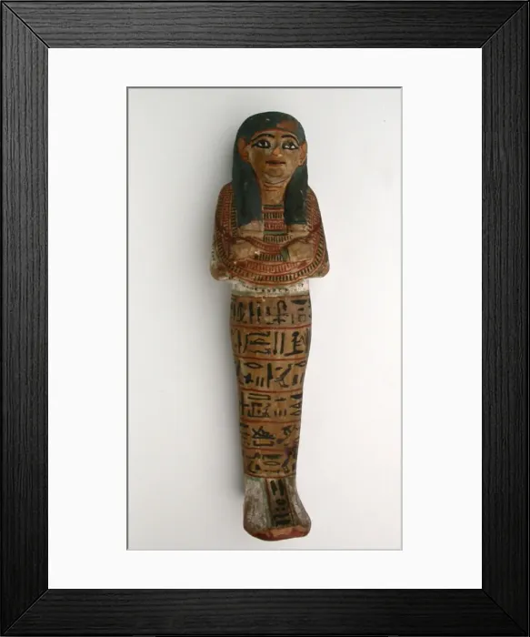 Framed Print : Shabti (Funerary Figurine) of Mayet, Egypt, Dynasty 19 (about 1295-1186 BCE) Framed Print : Shabti (Funerary Figurine) of Mayet, Egypt, Dynasty 19 (about 1295-1186 BCE)