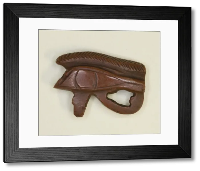 Framed Print : Eye of Horus (Wedjat) Amulet, Egypt, Middle Kingdom, Dynasty 12 (about 1985-1773 BCE) Framed Print : Eye of Horus (Wedjat) Amulet, Egypt, Middle Kingdom, Dynasty 12 (about 1985-1773 BCE)