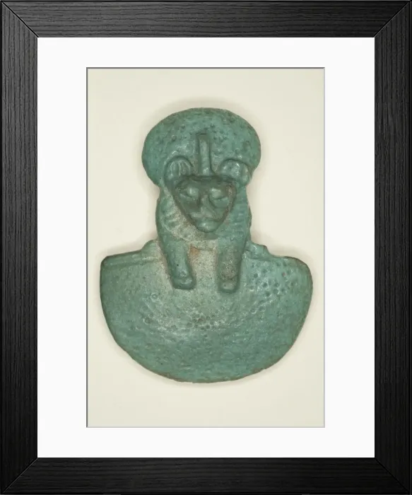 Framed Print : Pectoral Amulet of the Goddess Bastet, Egypt, Third Intermediate Period Framed Print : Pectoral Amulet of the Goddess Bastet, Egypt, Third Intermediate Period