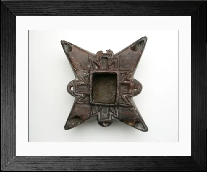Framed Print : Lamp in Form of Four-Pointed Star, Egypt, Coptic Period (4th-7th century AD) Framed Print : Lamp in Form of Four-Pointed Star, Egypt, Coptic Period (4th-7th century AD)