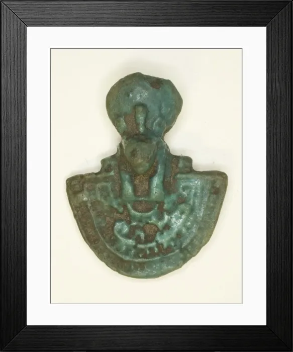 Framed Print : Pectoral Amulet of the Goddess Bastet, Egypt, Third Intermediate Period Framed Print : Pectoral Amulet of the Goddess Bastet, Egypt, Third Intermediate Period