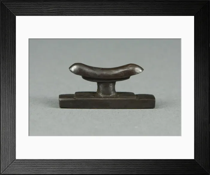 Framed Print : Amulet of a Headrest, Egypt, Late Period, Dynasty 26-31 (664-332 BCE). Creator: Unknown Framed Print : Amulet of a Headrest, Egypt, Late Period, Dynasty 26-31 (664-332 BCE). Creator: Unknown