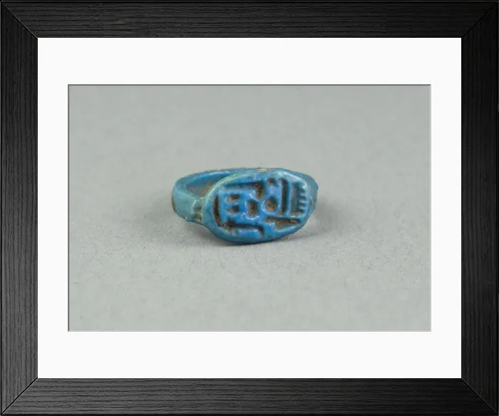 Framed Print : Ring: Amun-Ra, King of the Gods, the Lord, Egypt, New Kingdom