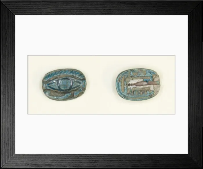 Framed Print : Scarboid Amulet with the Eye of the God Horus (Wedjat), Egypt, New Kingdom Framed Print : Scarboid Amulet with the Eye of the God Horus (Wedjat), Egypt, New Kingdom