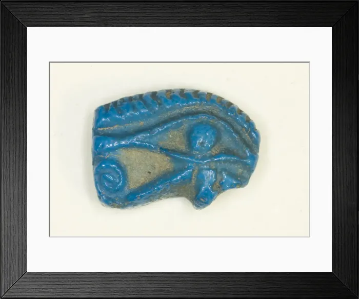 Framed Print : Eye of Horus (Wedjat) Amulet, Egypt, New Kingdom, Dynasty 18 (1550 BCE-1295 BCE) Framed Print : Eye of Horus (Wedjat) Amulet, Egypt, New Kingdom, Dynasty 18 (1550 BCE-1295 BCE)