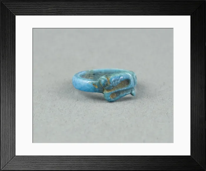 Framed Print : Ring: Figure of Serpent Uto (?), Egypt, New Kingdom, Dynasty 18 (about 1390 BCE) Framed Print : Ring: Figure of Serpent Uto (?), Egypt, New Kingdom, Dynasty 18 (about 1390 BCE)