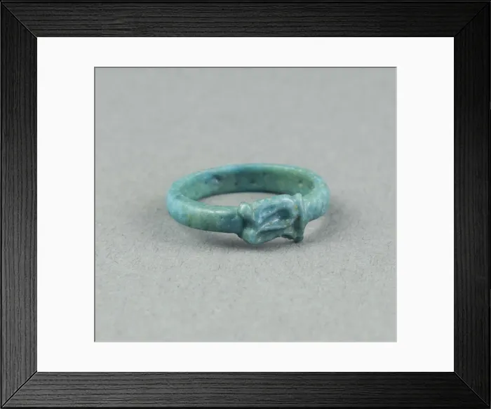 Framed Print : Ring: Figure of Serpent Uto (?), Egypt, New Kingdom, Dynasty 18 (about 1390 BCE) Framed Print : Ring: Figure of Serpent Uto (?), Egypt, New Kingdom, Dynasty 18 (about 1390 BCE)