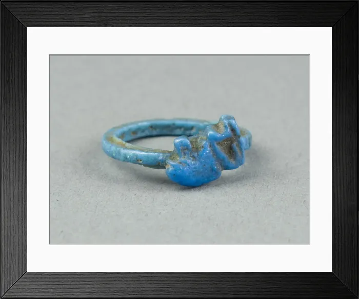Framed Print : Ring: Figure of Seated Baboon (Thoth), Egypt, New Kingdom, Dynasty 18 (about 1390 BCE) Framed Print : Ring: Figure of Seated Baboon (Thoth), Egypt, New Kingdom, Dynasty 18 (about 1390 BCE)
