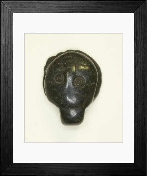 Framed Print : Face Amulet, Egypt, Coptic Period (4th-7th century AD). Creator: Unknown Framed Print : Face Amulet, Egypt, Coptic Period (4th-7th century AD). Creator: Unknown