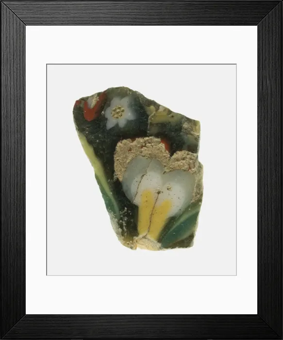 Framed Print : Fragment of a Floral Inlay, Egypt, Ptolemaic Period-Roman Period Framed Print : Fragment of a Floral Inlay, Egypt, Ptolemaic Period-Roman Period