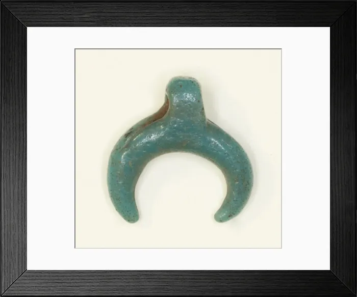 Framed Print : Amulet of the Lunar Crescent, Egypt, New Kingdom-Roman Period Framed Print : Amulet of the Lunar Crescent, Egypt, New Kingdom-Roman Period