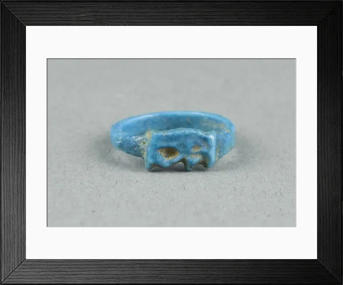 Framed Print : Eye of Horus (Wedjat) Finger Ring, Egypt, New Kingdom, late Dynasty 18 (about 1325 BCE) Framed Print : Eye of Horus (Wedjat) Finger Ring, Egypt, New Kingdom, late Dynasty 18 (about 1325 BCE)