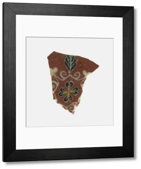 Framed Print : Fragment of a Floral Inlay, Italy, Ptolemaic Period-Roman Period Framed Print : Fragment of a Floral Inlay, Italy, Ptolemaic Period-Roman Period