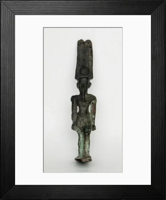 Framed Print : Statuette of the God Amun-Re, Egypt, Third Intermediate Period Framed Print : Statuette of the God Amun-Re, Egypt, Third Intermediate Period