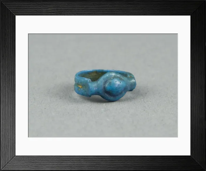Framed Print : Ring: Oval, Egypt, New Kingdom, Dynasty 18 (about 1350 BCE). Creator: Unknown Framed Print : Ring: Oval, Egypt, New Kingdom, Dynasty 18 (about 1350 BCE). Creator: Unknown