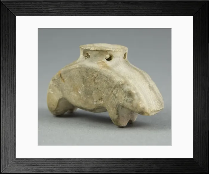 Framed Print : Amulet of a Hippopotamus, Egypt, Predynastic Period, Naqada II-III (about 3500-3000 BCE) Framed Print : Amulet of a Hippopotamus, Egypt, Predynastic Period, Naqada II-III (about 3500-3000 BCE)