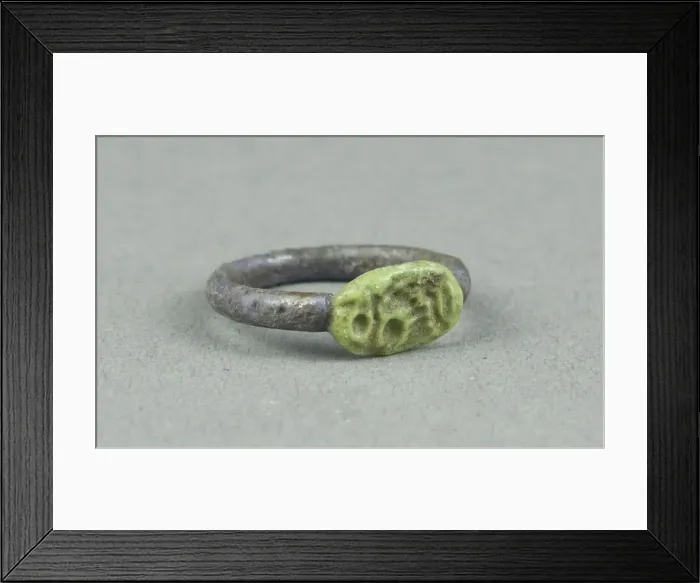 Framed Print : Finger Ring with the Throne Name of King Psusennes II, Egypt, Third Intermediate Period Framed Print : Finger Ring with the Throne Name of King Psusennes II, Egypt, Third Intermediate Period