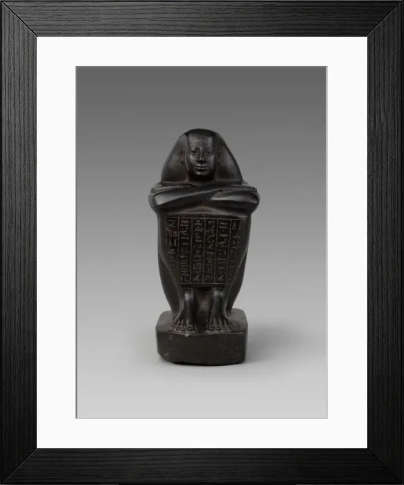 Framed Print : Statue of Shebenhor, Egypt, Late Period, Dynasty 26 (664-525 BCE). Creator: Unknown Framed Print : Statue of Shebenhor, Egypt, Late Period, Dynasty 26 (664-525 BCE). Creator: Unknown