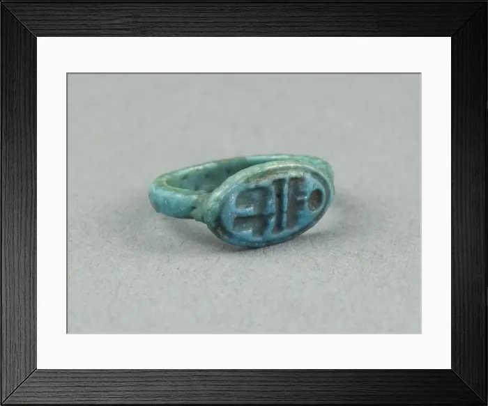 Framed Print : Ring: Menphetyre (Ramesses I), Egypt, New Kingdom, Dynasty 19 Framed Print : Ring: Menphetyre (Ramesses I), Egypt, New Kingdom, Dynasty 19