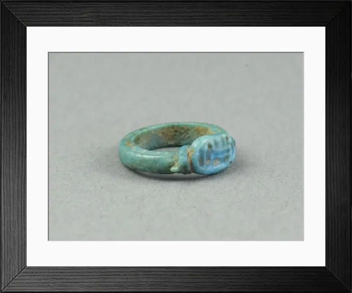 Framed Print : Ring: Amun-Ra, flanked by nb signs, Egypt, New Kingdom, Dynasty 18 (about 1390 BCE) Framed Print : Ring: Amun-Ra, flanked by nb signs, Egypt, New Kingdom, Dynasty 18 (about 1390 BCE)