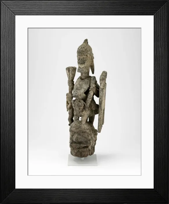 Framed Print : Headdress (Jagun Jagun), Nigeria, Mid- late 19th century. Creator: Unknown Framed Print : Headdress (Jagun Jagun), Nigeria, Mid- late 19th century. Creator: Unknown