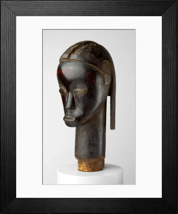 Framed Print : Head, Gabon, Mid-late 19th century. Creator: Unknown Framed Print : Head, Gabon, Mid-late 19th century. Creator: Unknown