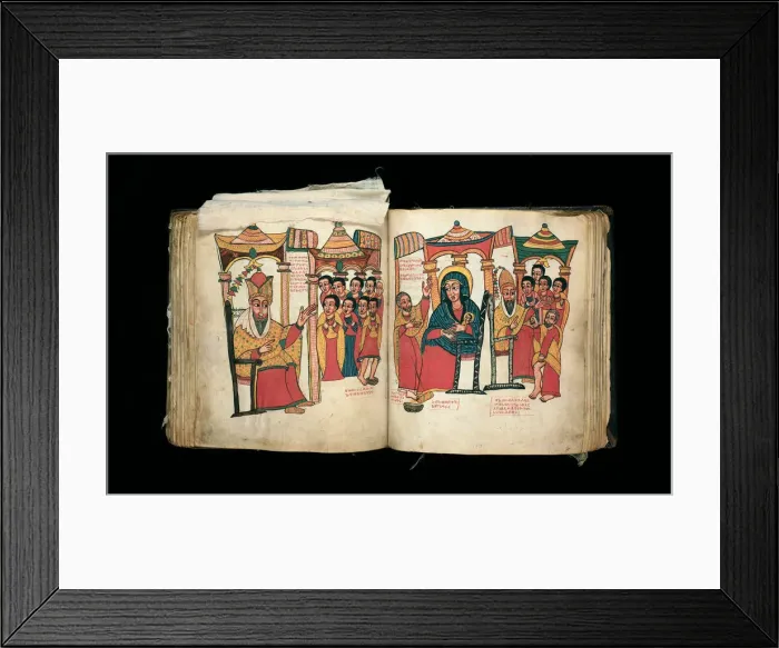 Framed Print : Bound Manuscript: The Miracles of Mary (Te amire Maryam), Ethiopia, Late 17th century Framed Print : Bound Manuscript: The Miracles of Mary (Te amire Maryam), Ethiopia, Late 17th century